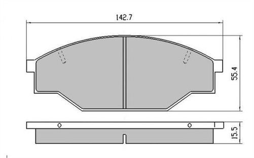 FRONT BRAKE PADS - TOYOTA HILUX VZN85 VZN95 CERAMIC 88-93