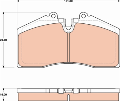 FRONT BRAKE PADS GMC COMMODORE VT CLUBSPORT DB1355F