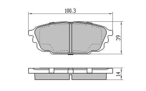 REAR BRAKE PADS - FORD MAZDA 323 BJ CERAMIC 98-04