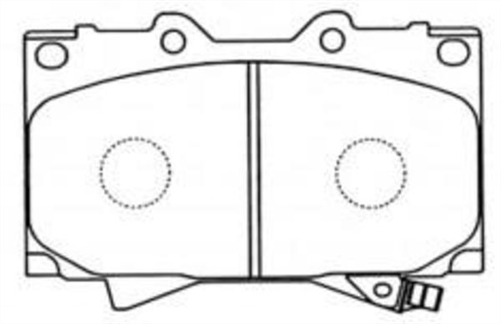 FRONT DISC BRAKE PADS - TOYOTA LAND CRUISER HDJ10# 00-05