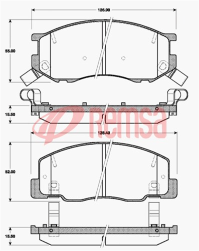 DB1372 E FRONT DISC BRAKE PADS - TOYOTA PREVIA TCR10 97-01