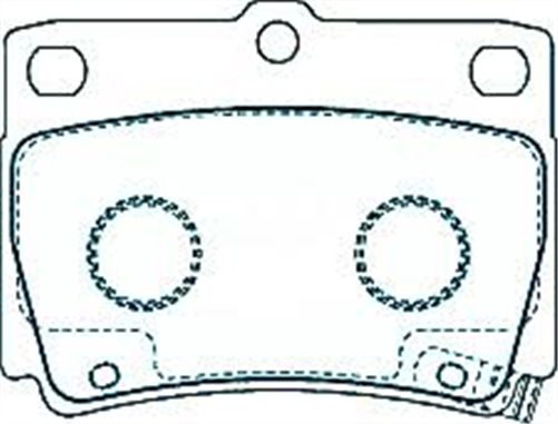 REAR DISC BRAKE PADS - MITSUBISHI CHALLENGER CERAMIC 98-