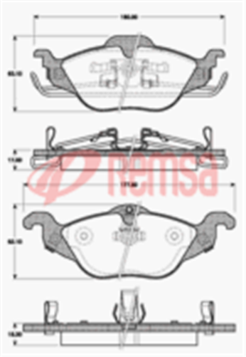 DB1424 E FRONT DISC BRAKE PADS - HOLDEN ASTRA (BOSCH N/ABS)