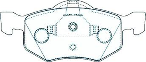 FRONT DISC BRAKE PADS -  FORD / MAZDA ESCAPE , TRIBUTE