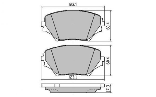 FRONT DISC BRAKE PADS - TOYOTA RAV 4  ACA2#  00-06