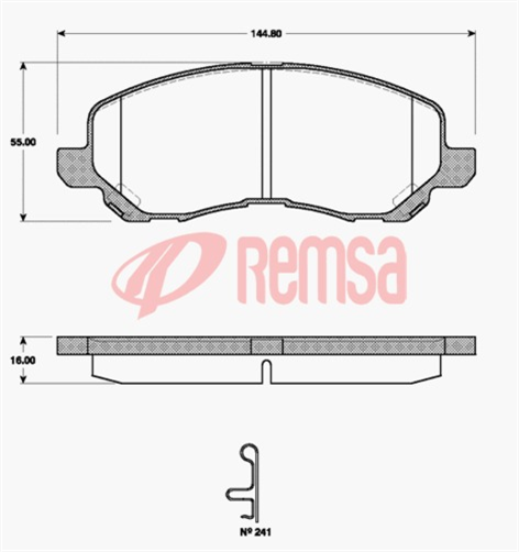 DB1441 UC FRONT DISC BRAKE PADS - MITSUBISHI GALANT EA3W,EC3W 01-