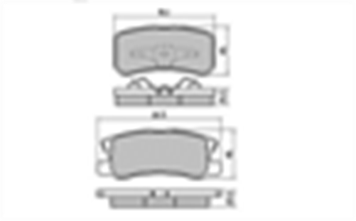 REAR DISC BRAKE PADS - MITSUBISHI PAJERO 00-