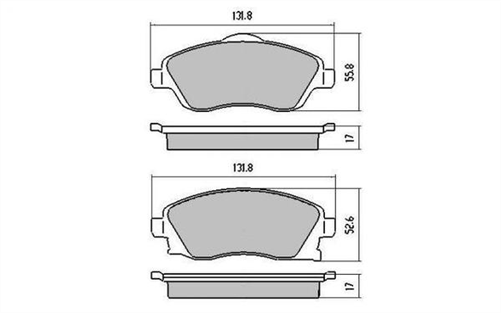 FRONT BRAKE PADS - HOLDEN BARINA COMBO CERAMIC 01-11