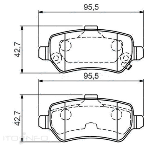 REAR BRAKE PADS - HOLDEN ASTRA G CERAMIC 90-04