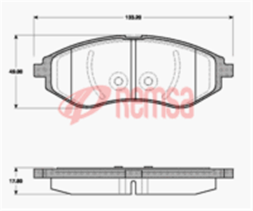 DB1748 E FRONT DISC BRAKE PADS - HOLDEN BARINA 09-11