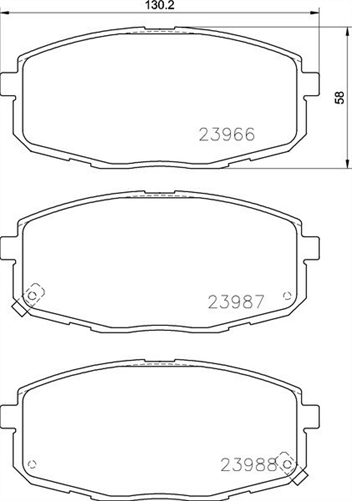 FRONT BRAKE PADS - HYUNDAI i30 CERAMIC 07-