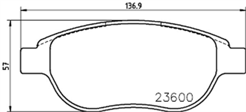 FRONT DISC BRAKE PADS - PEUGEOT 307 1.6 2.0 CERAMIC 00-