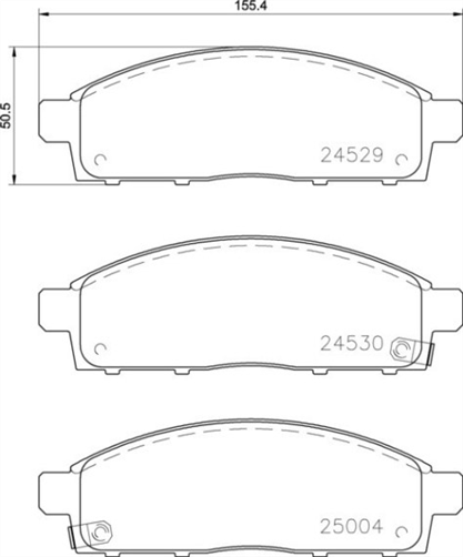 FRONT BRAKE PADS - MITSUBISI TRITON CERAMIC 05-09