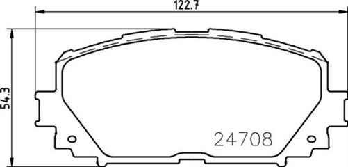 FRONT BRAKE PADS - TOYOTA YARIS CERAMIC 05-11