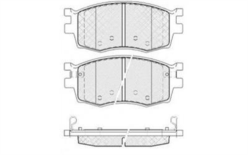 FRONT BRAKE PADS - HYUNDAI/KIA ACCENT i20 RIO CERAMIC 05-