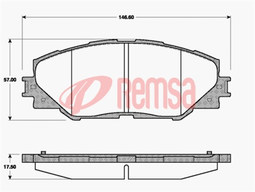 DB1801 E FRONT DISC BRAKE PADS - TOYOTA RAV 4 06-  296MM DISC