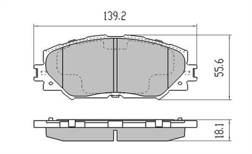 DB1802 UC FRONT DISC BRAKE PADS - TOYOTA RAV 4 06- 275MM DISC