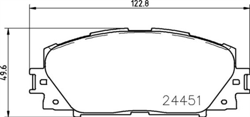 FRONT BRAKE PADS - TOYOTA ECHO YARIS CERAMIC 05-