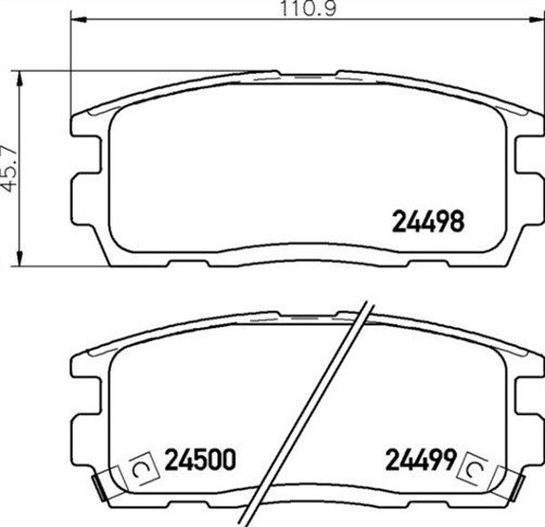 REAR BRAKE PADS - HOLDEN CAPTIVA CERAMIC 06-11