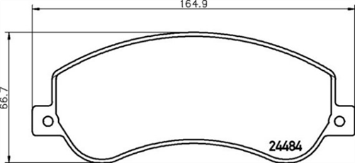 DB1915 UC FRONT DISC BRAKE PADS - FORD TRANSIT 06-