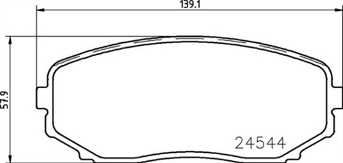 FRONT DISC BRAKE PADS  MAZDA CX-7 CX-9 DB1916