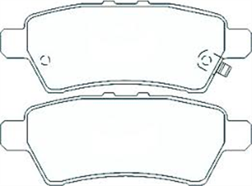 REAR DISC BRAKE PADS - NISSAN NAVARA R51 05-