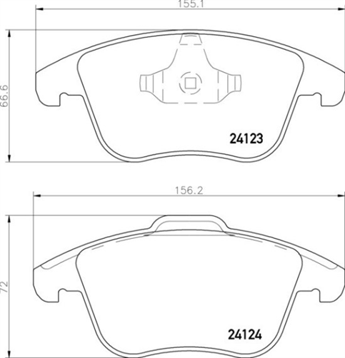 REAR BRAKE PADS - FORD MONEO CERAMIC 07-