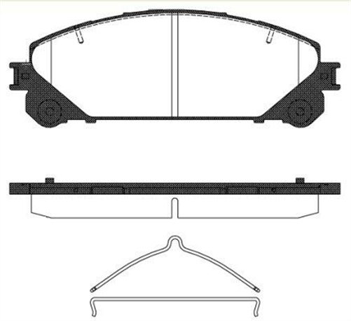 FRONT DISC BRAKE PADS - TOYOTA HIGHLANDER 07- DB2004 UC