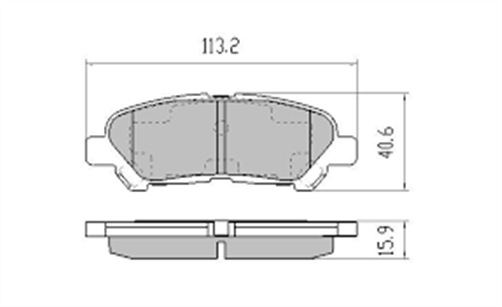 REAR DISC BRAKE PADS - TOYOTA HIGHLANDER GSU40 07-CERAMIC