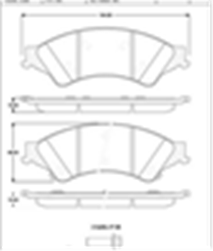 FRONT BRAKE PADS - FORD RANGER   2011- 2019 DB2074 E