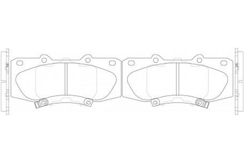 FRONT BRAKE PADS - TOYOTA HILUX KUN1 KUN2 2.5D CERAMIC