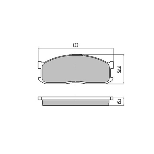 FRONT DISC BRAKE PADS - MAZDA B SERIES CERAMIC 84-