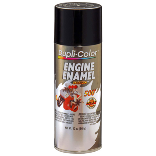 DUPLI-COLOR ENGINE ENAMEL BLACK 340G