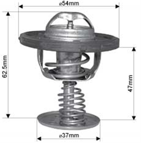 DAYCO THERMOSTAT 54MM 71 DEGREES C - 160 DEGREES F DT125C