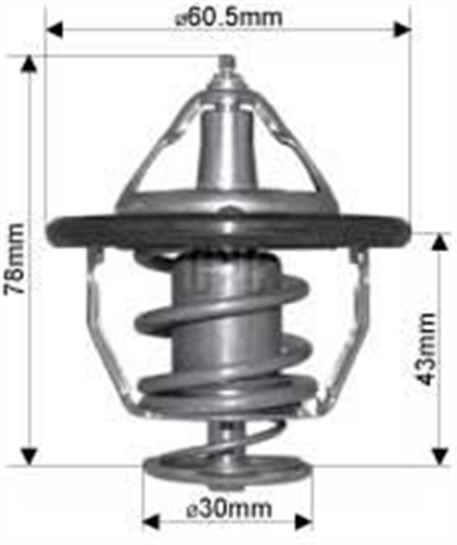 DAYCO THERMOSTAT 60MM 82 DEGREES C - 180 DEGREES F DT128A