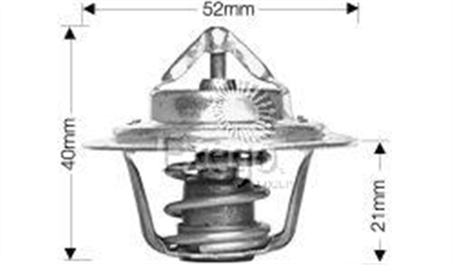 DAYCO THERMOSTAT 52MM 71 DEGREES C - 160 DEGREES F DT15C