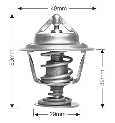 DAYCO THERMOSTAT 48MM 89 DEGREES C - 192 DEGREES F DT17G