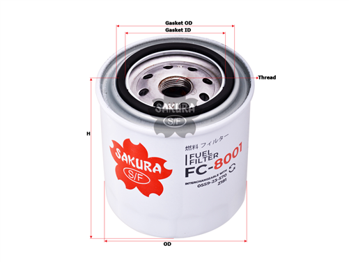 FUEL FILTER FITS Z181  FC-8001