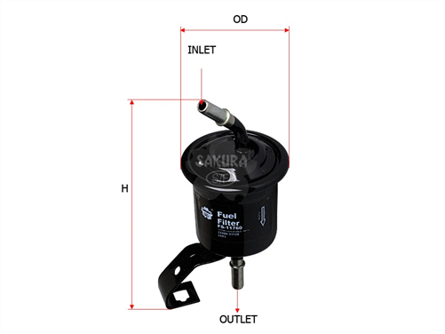 FUEL FILTER FITS Z683 WCF81 FS-11760