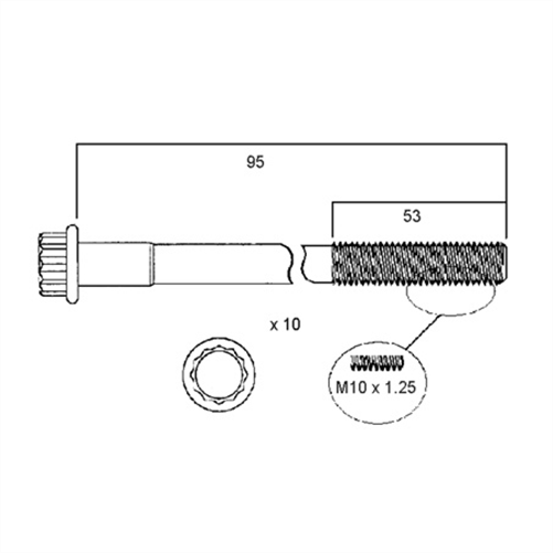 HEAD BOLT SET HBS016