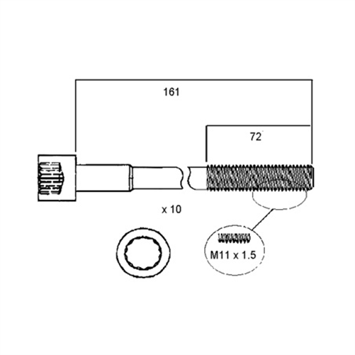 HEAD BOLT SET HBS112