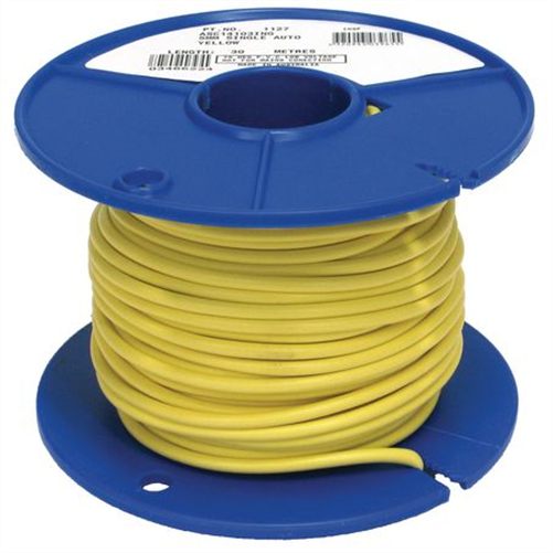 5mm Single Core Automotive Cable Yellow 30M (NZ Ref.154)