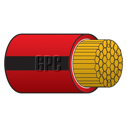 3mm Single Core Automotive Cable Red With Black Trace 30M (NZ Ref.150)