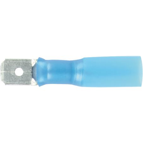 Crimp Terminal Male Blade Blue Terminal Entry 6.3 X 0.8mm Heat Shrinka