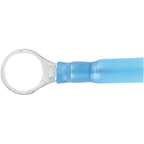 Crimp Terminal Ring Blue ID 9.5mm Heat Shrinkable 50 Pce