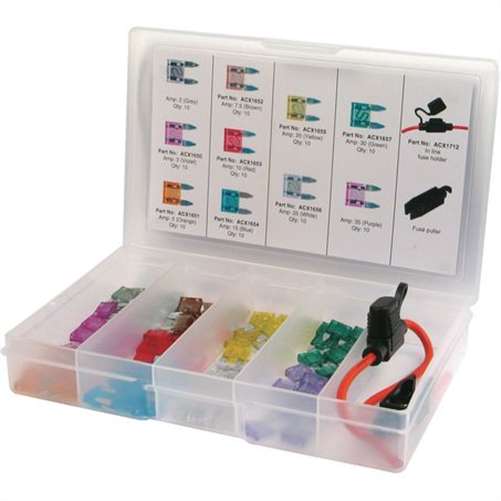 Mini Blade Fuse Assortment 82 Pce