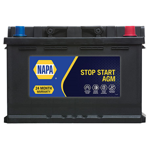 NAPA Absorbent Glass Mat Battery 242L x 175W x 190Hmm 640CCA 12V