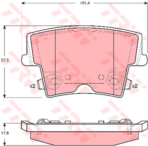 Brake Pad Set (DB2062)