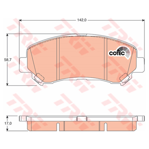 Brake Pad Set (DB1946)