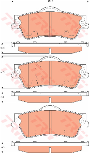 Brake Pad Set (DB1766)